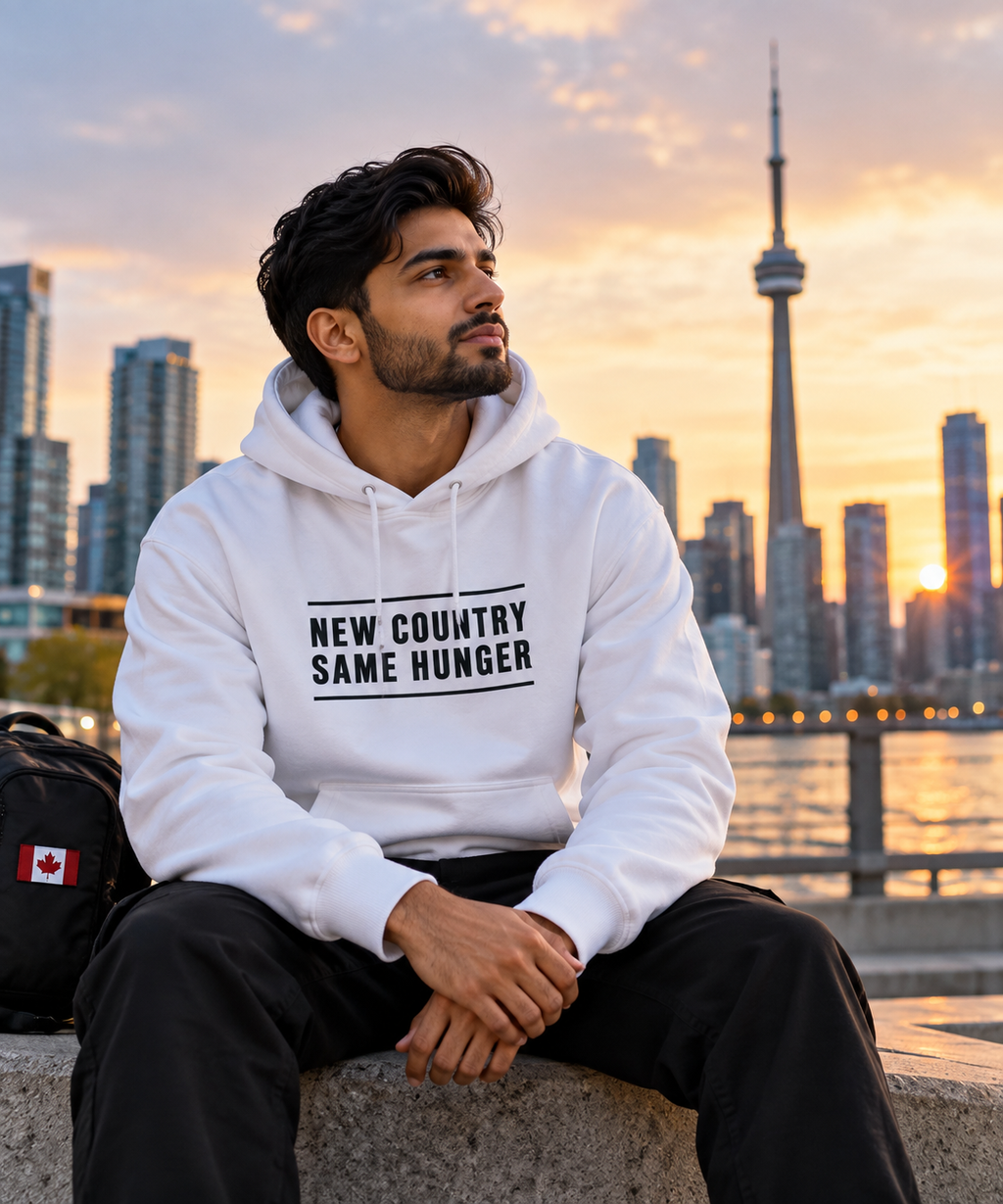 New Country Same Hunger Hoodie — Immigrant Story Pullover